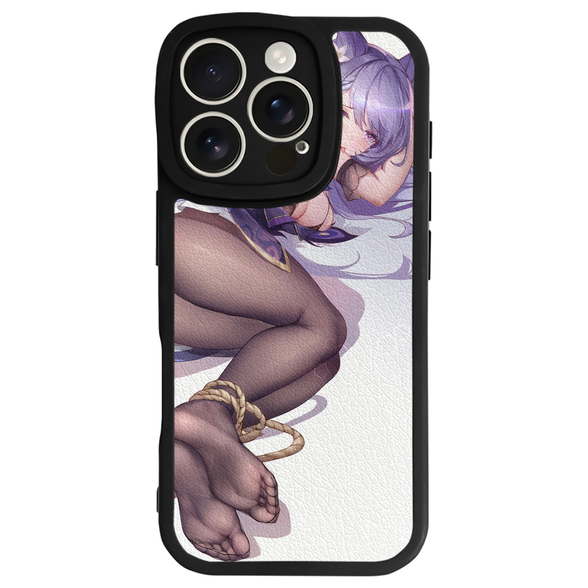 げんし神 genshin 【iPhone 16シリーズ対応】シリコンスマホケース（レザー調） 材質：シリコン